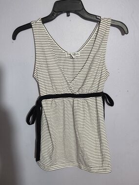🔴4 For $25🔴 Betty Blue Black & White Striped Tank Top